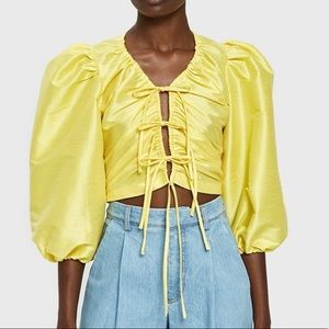 Toit volant lilly rose top in yellow